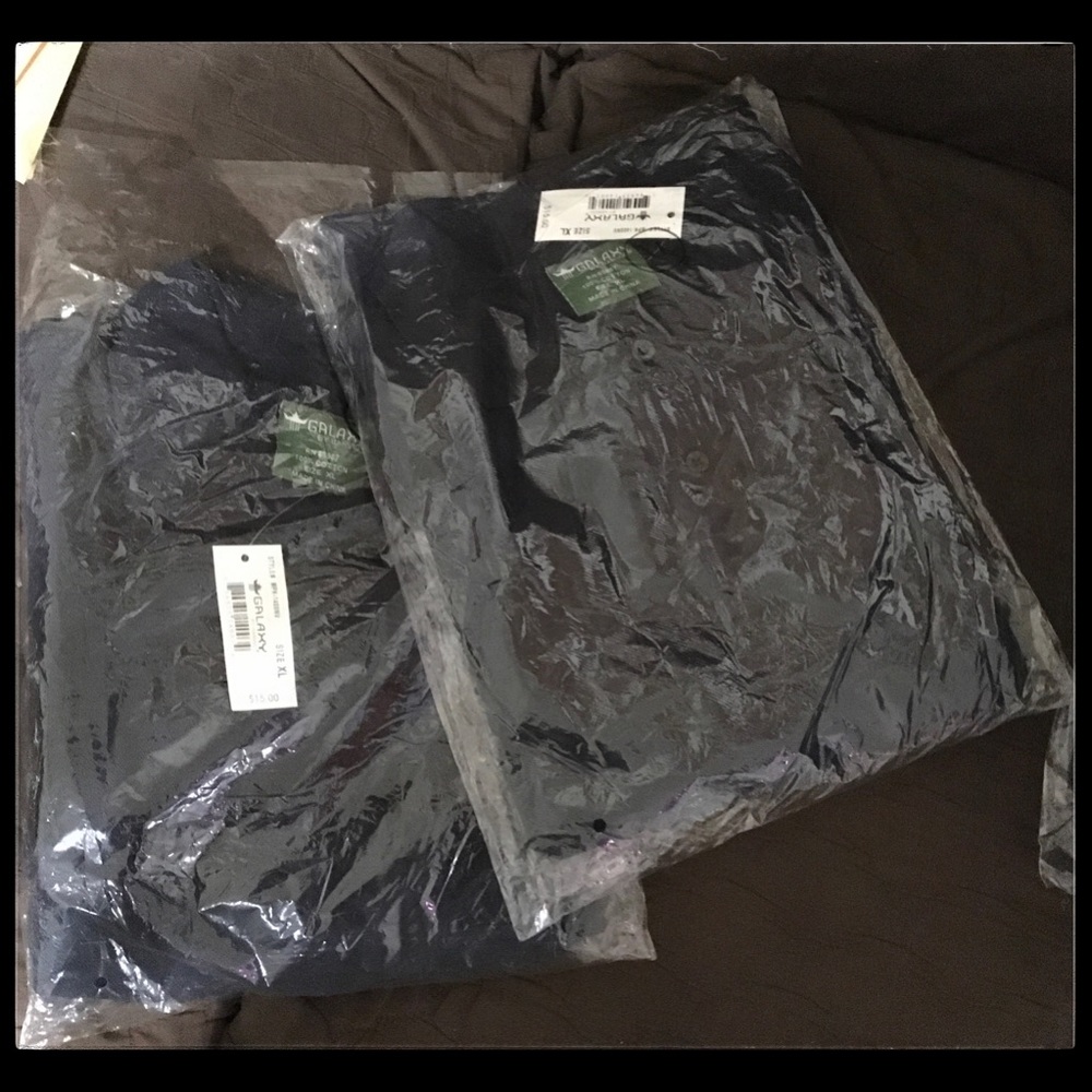 2 Men’s Galaxy by Havic Polo Golf Shirt/Lot of Two